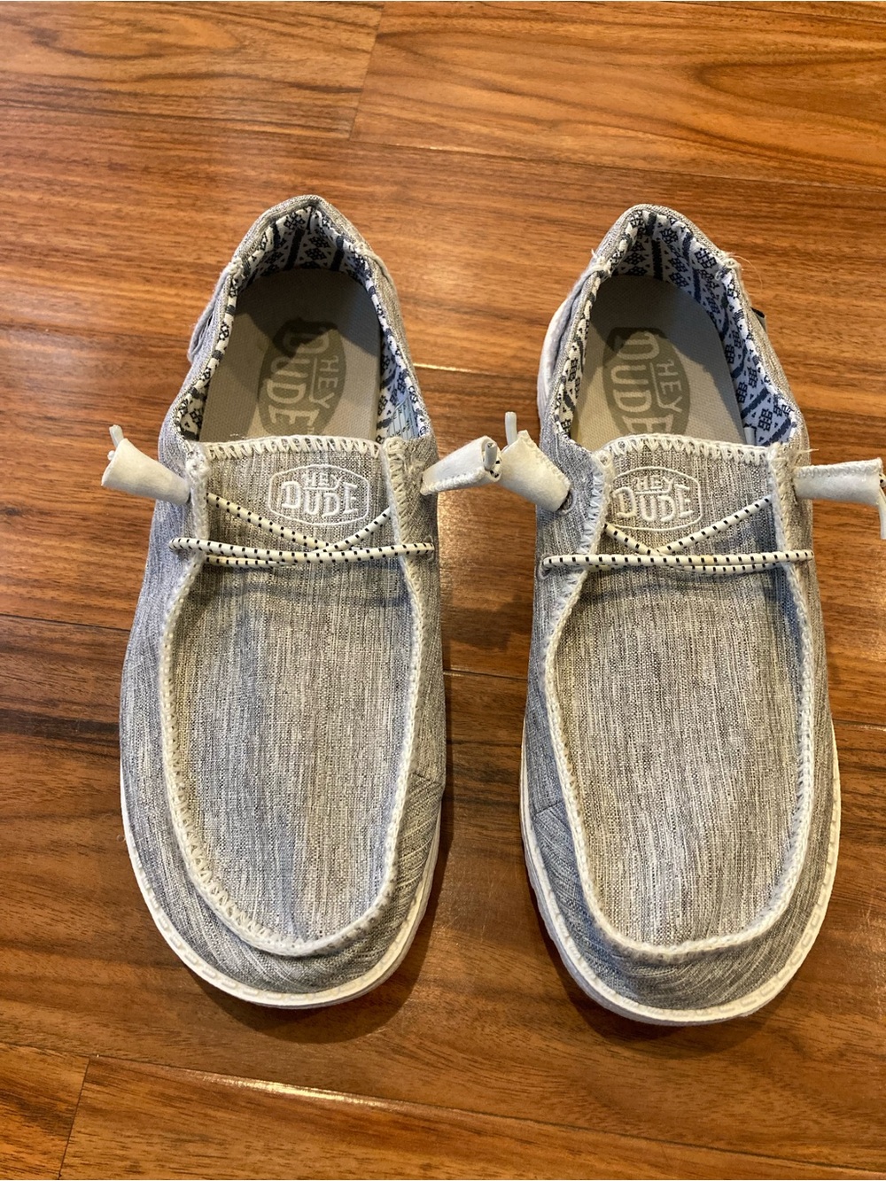 Women’s Hey Dude Wendy Sport Knit Gray Casual Flats Sneakers SZ 8